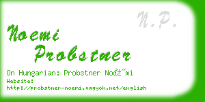 noemi probstner business card